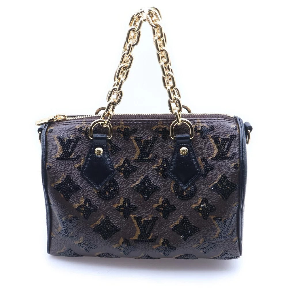 Louis Vuitton Bandouliere Speedy Sequin Monogram Handbag